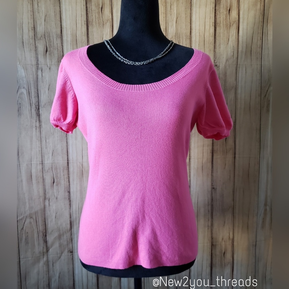 Ann Taylor Loft Pink Short Sleeve Sweater 💗